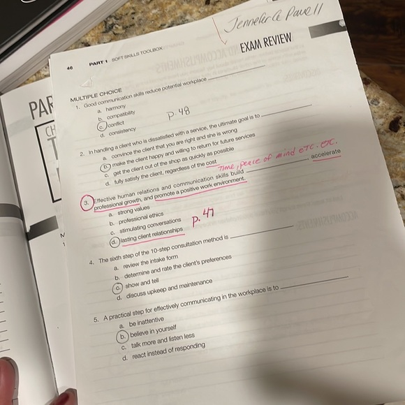 Student book and Workbook for Milady Standard Foundations - Picture 3 of 5